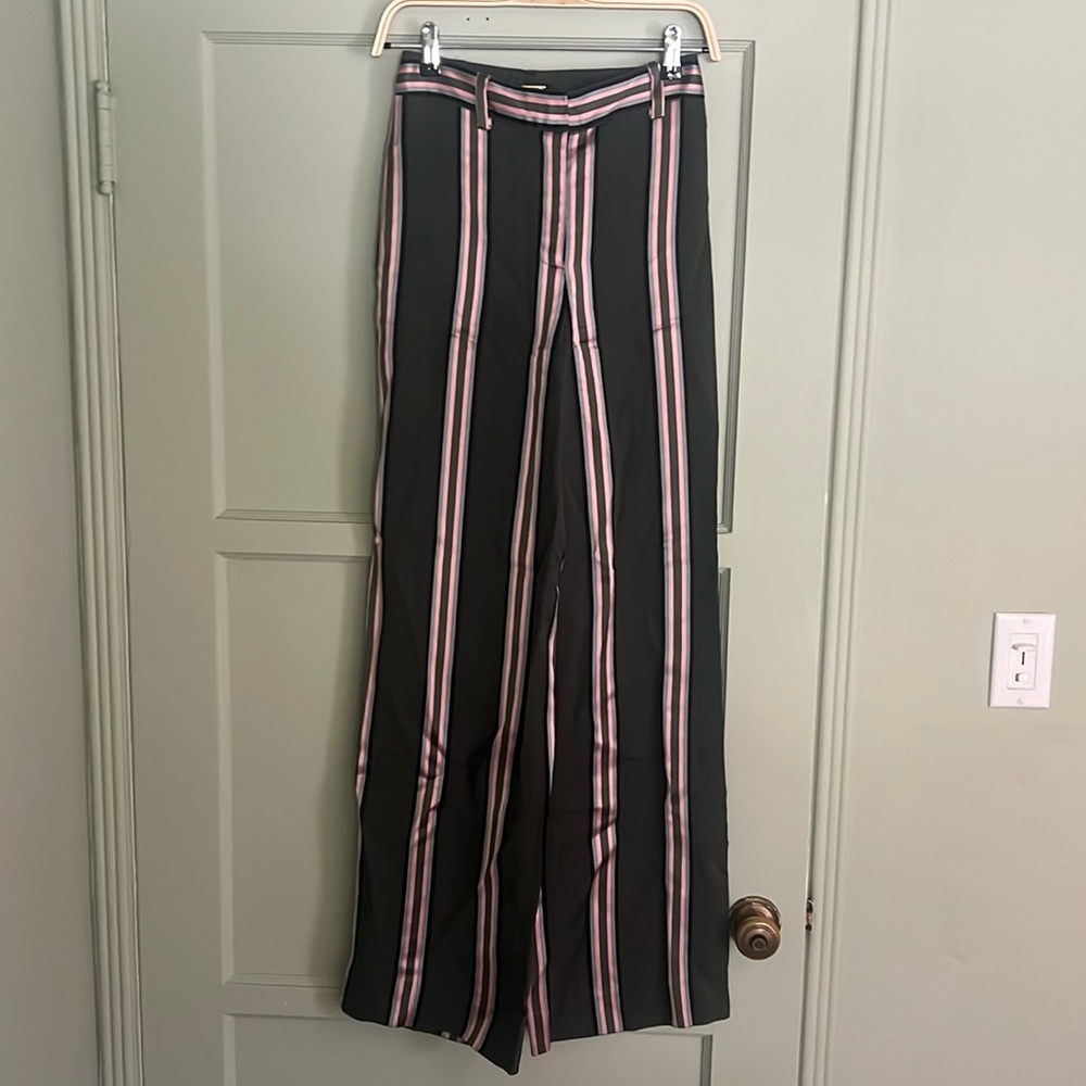 Adam Lippes Striped Silk Pants